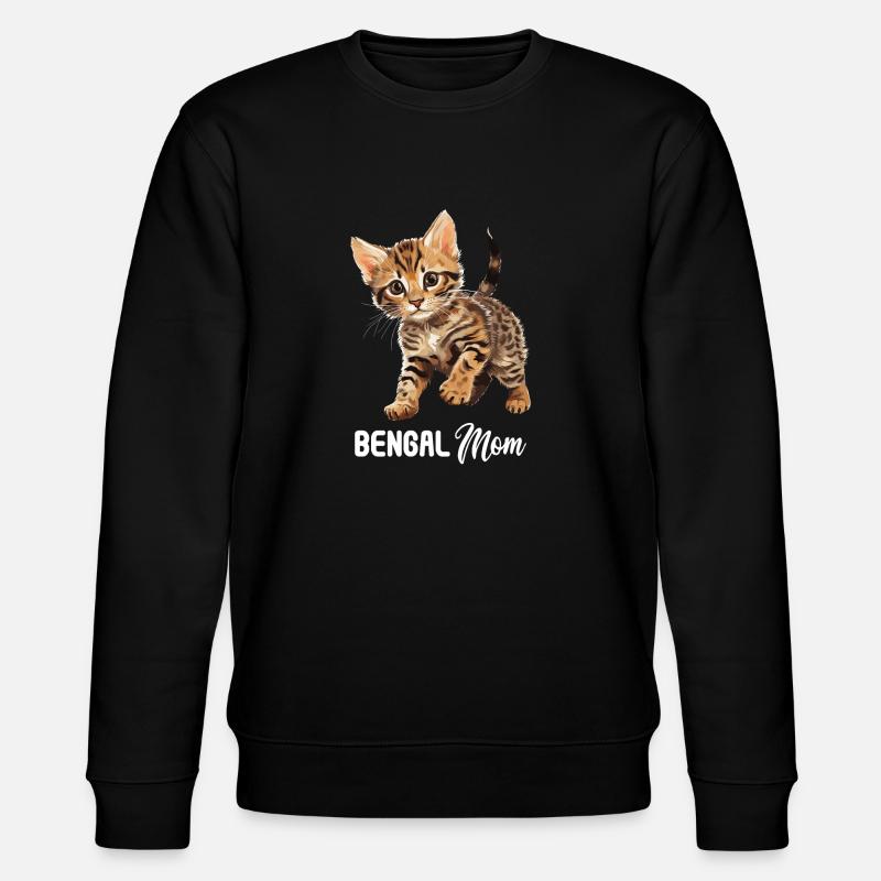 Chat du Bengale Bengalkatze - Sweat bio CHANGER Stanley/Stella Unisexe - noir