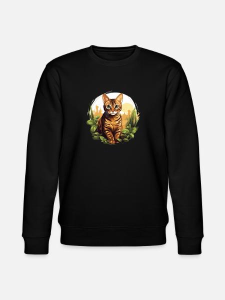Bengal Cat Bengalkatze - Stanley/Stella Unisex Bio-Sweatshirt CHANGER - Schwarz