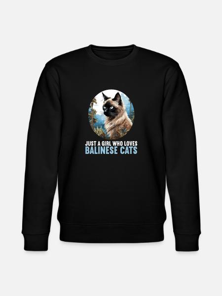 Balinese Cat Balinesenkatze - Stanley/Stella CHANGER Unisex Organic Sweatshirt - black