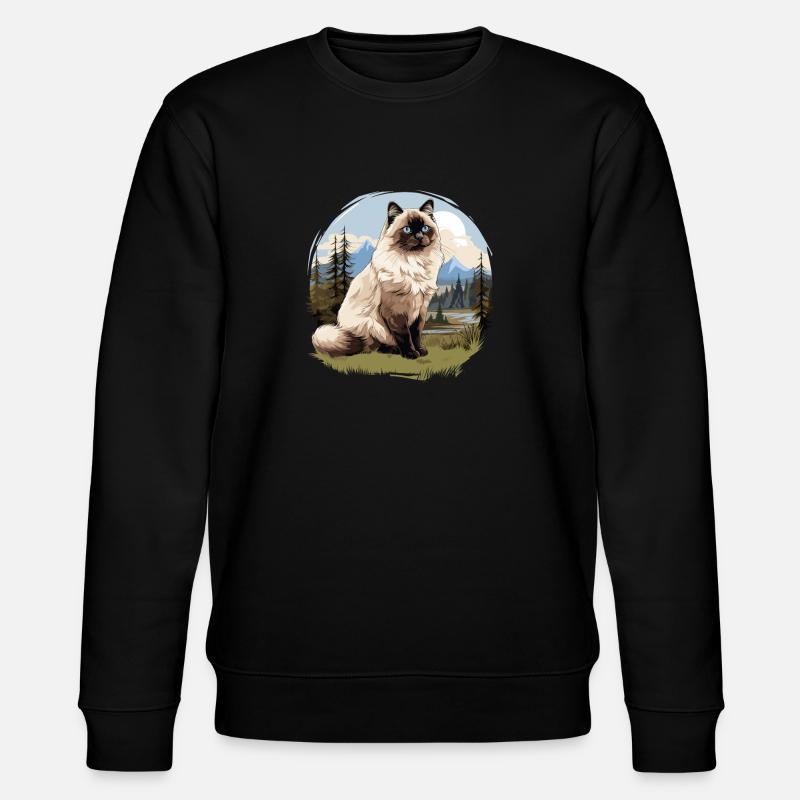 Chat de Birmanie Birma Katze - Sweat bio CHANGER Stanley/Stella Unisexe - noir