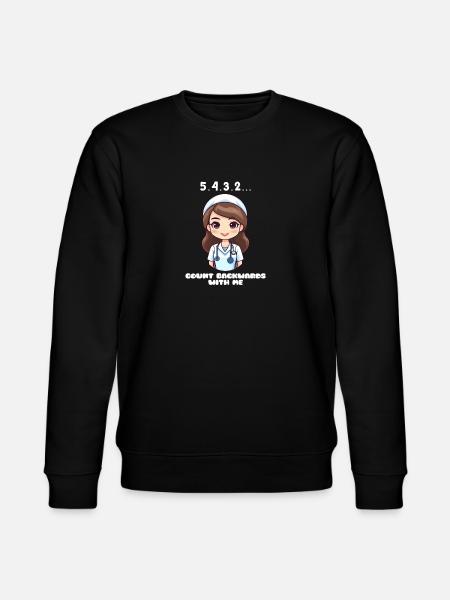 Anesthesia Nurse 5,4,3,2... Count Backwards - Stanley/Stella CHANGER Unisex Organic Sweatshirt - black
