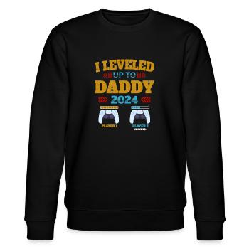 Leveled up à Daddy 2024 - Sweat bio CHANGER Stanley/Stella Unisexe - noir - Devant - Nik (191cm) & Marisol (170cm)