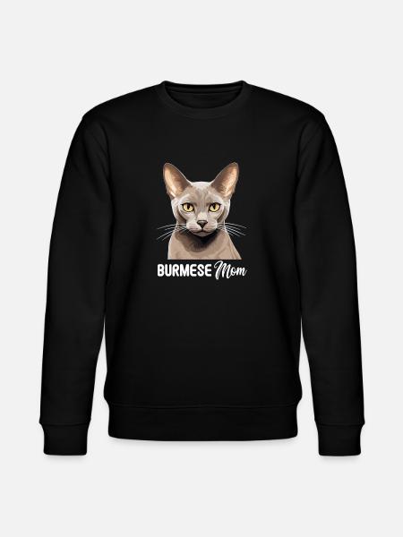Chat birman Birmanie Katze - Sweat bio CHANGER Stanley/Stella Unisexe - noir