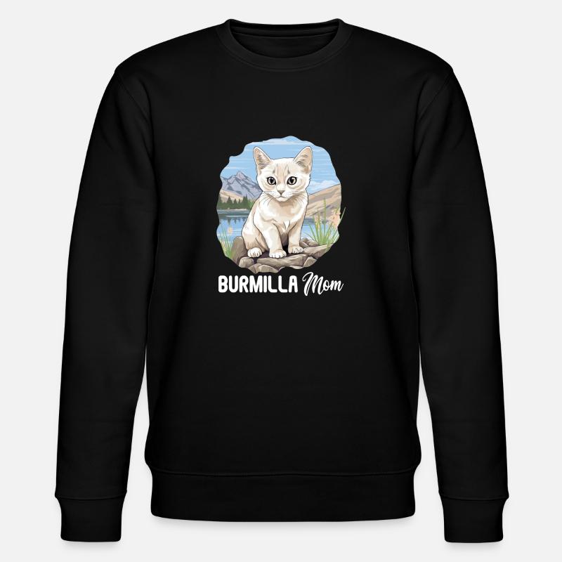 Burmilla Chaton Burmilla Chat - Sweat bio CHANGER Stanley/Stella Unisexe - noir