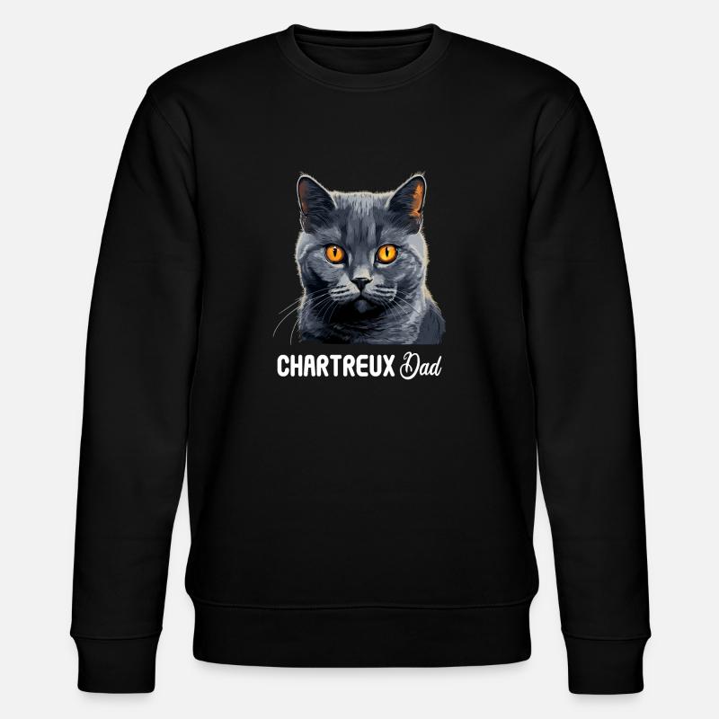 Chat Chartreux Chat Chartreux - Sweat bio CHANGER Stanley/Stella Unisexe - noir