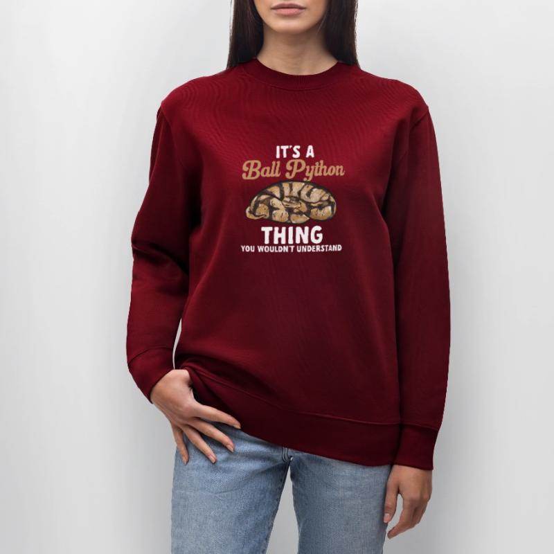 Ball Python Schlange Königspython Stanley/Stella Unisex Bio-Sweatshirt CHANGER 