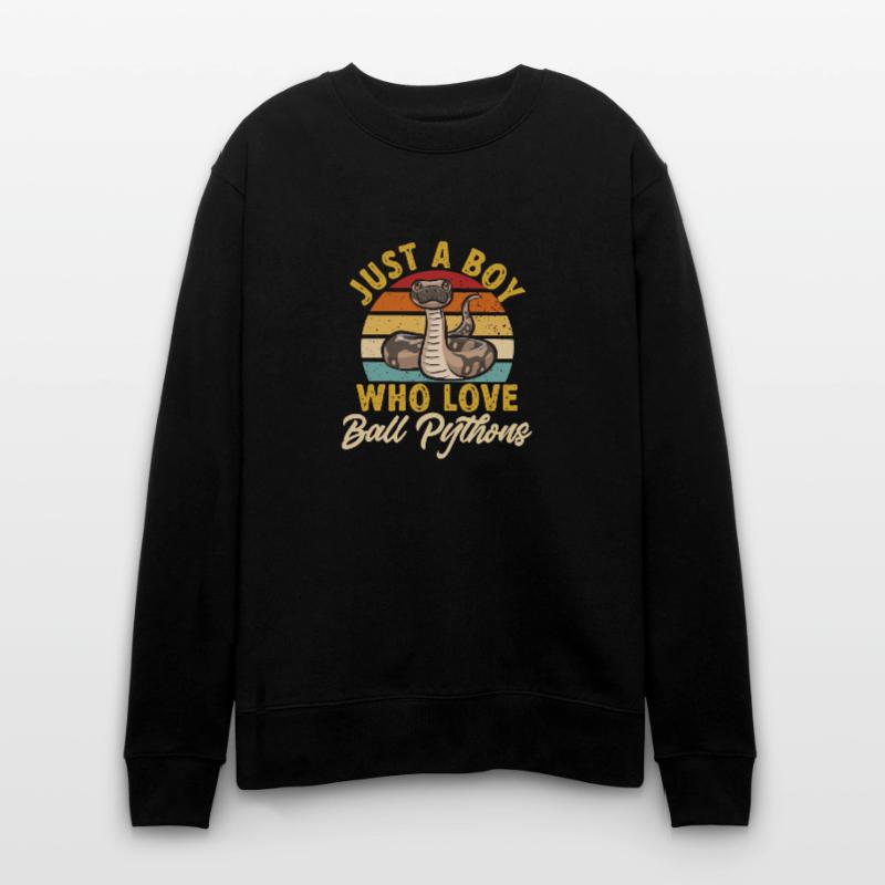 Ball Python Schlange Königspython Stanley/Stella Unisex Bio-Sweatshirt CHANGER 