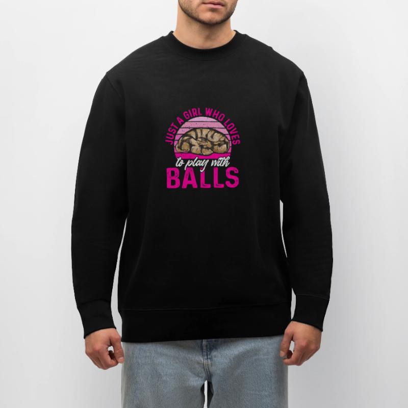 Ball Python Snake King Python Stanley/Stella CHANGER Unisex Organic Sweatshirt