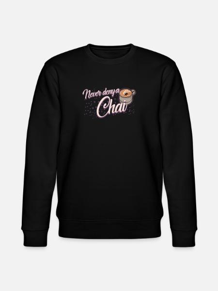Chai Tea Joke Chai Latte - Stanley/Stella CHANGER Unisex Organic Sweatshirt - black