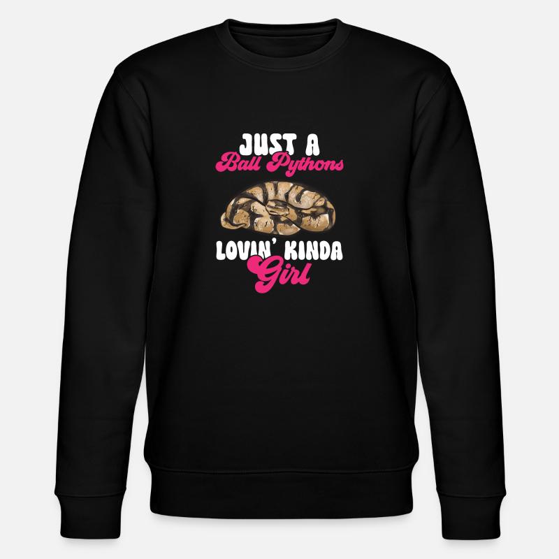 Ball Python Snake King Python - Sweat bio CHANGER Stanley/Stella Unisexe - noir