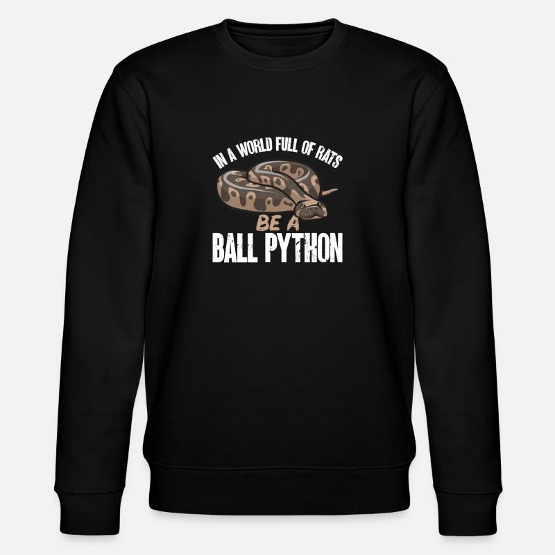 Ball Python Snake King Python - Sweat bio CHANGER Stanley/Stella Unisexe - noir