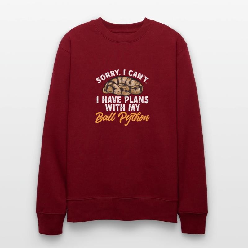 Ball Python Schlange Königspython Stanley/Stella Unisex Bio-Sweatshirt CHANGER 