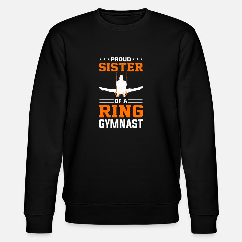 Ringturner Turnen - Stanley/Stella Unisex Bio-Sweatshirt CHANGER  - Schwarz