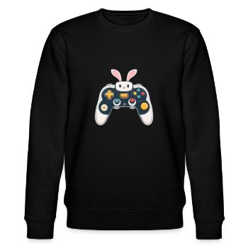 Lapin de Pâques Gamer Iconic Gaming Streetwear - Sweat bio CHANGER Stanley/Stella Unisexe - noir - Devant - Nik (191cm) & Marisol (170cm)