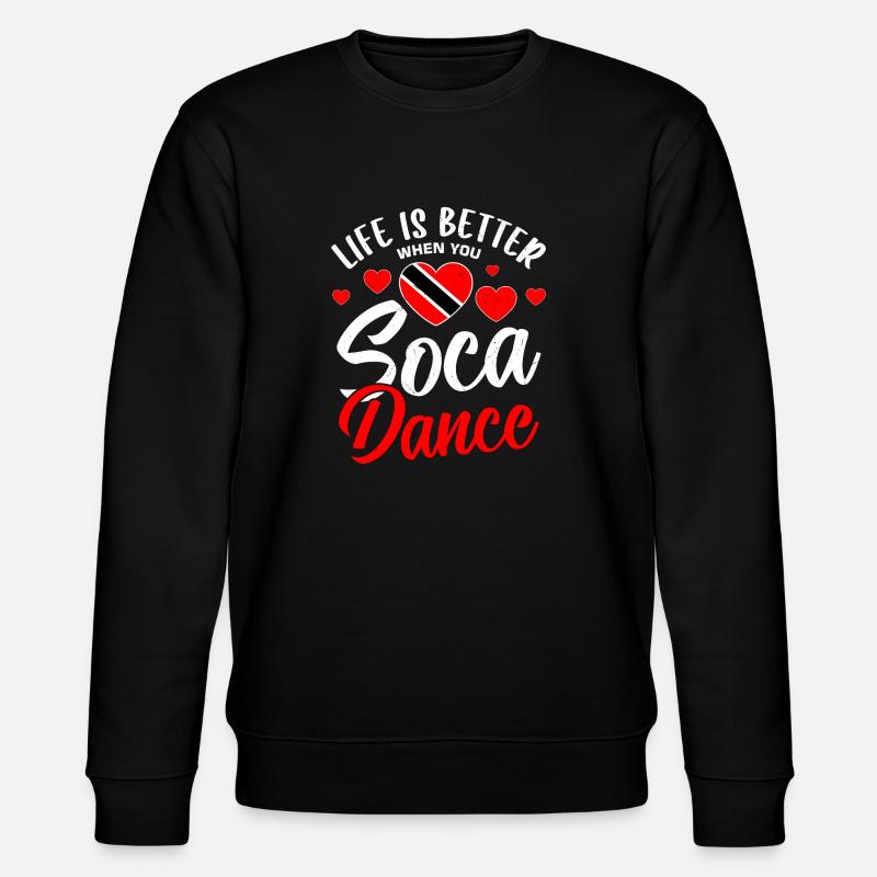 Soca Dance Trinidad Tobago - Stanley/Stella CHANGER Unisex Organic Sweatshirt - black