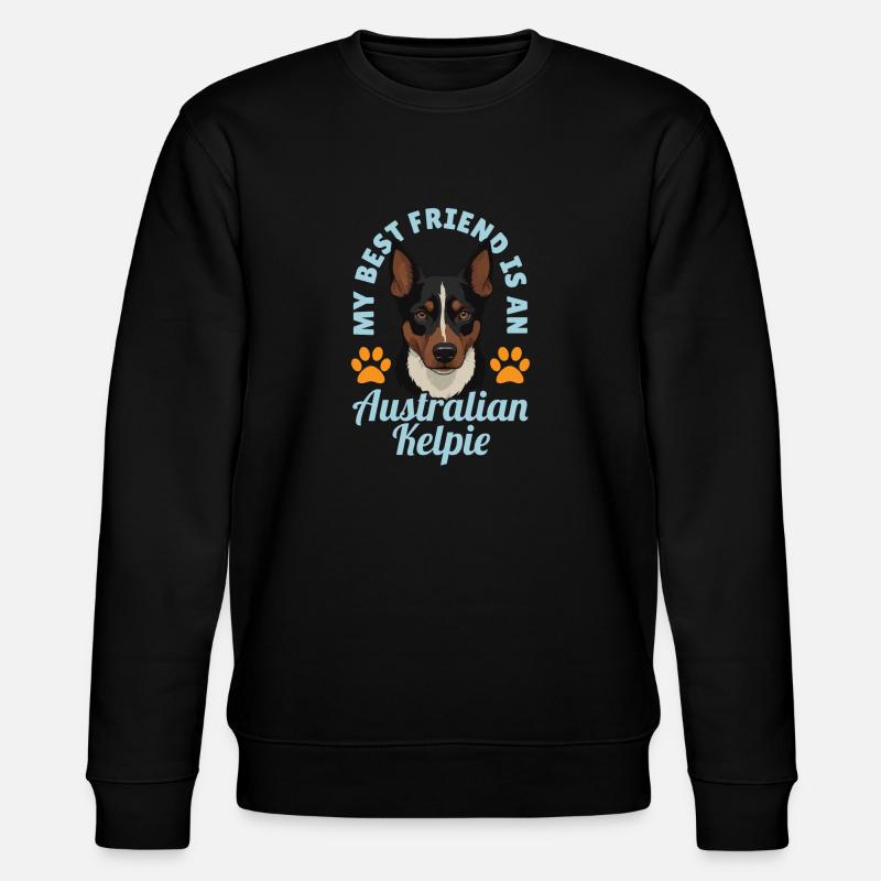 Cadeau de chien Kelpie - Sweat bio CHANGER Stanley/Stella Unisexe - noir