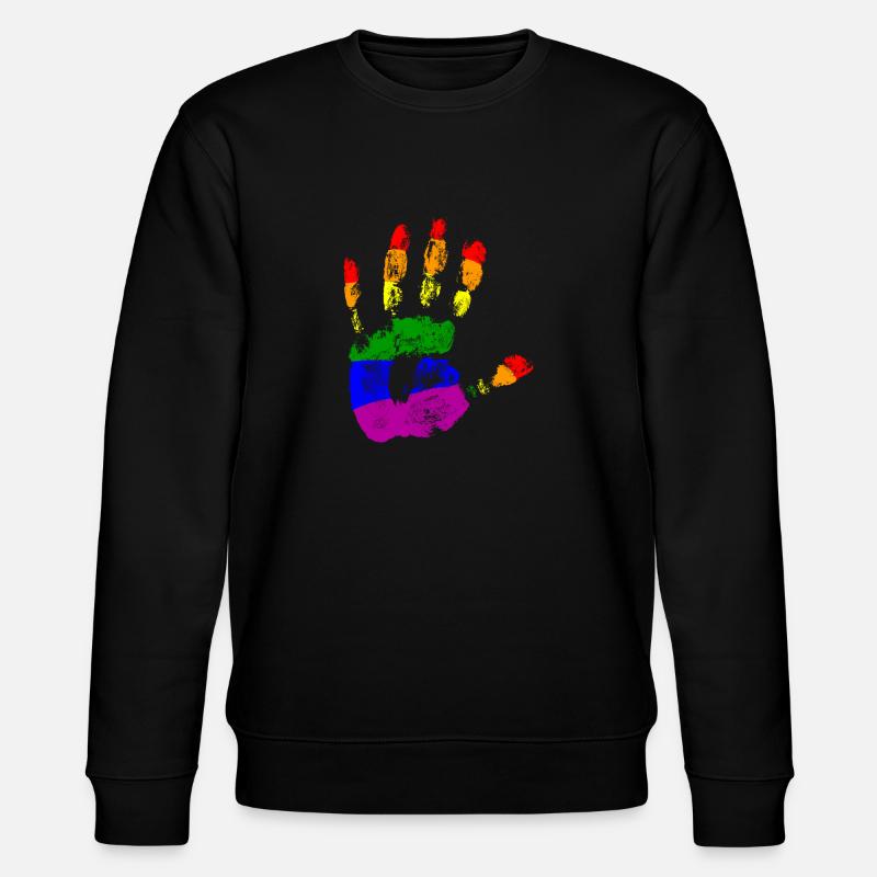 Rainbow Connection Étreinte, Joyeuse Fierté - Sweat bio CHANGER Stanley/Stella Unisexe - noir