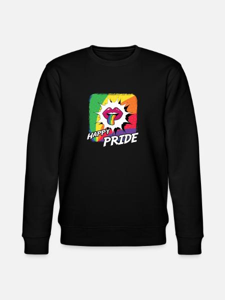 Rainbow Connection Étreinte, Joyeuse Fierté - Sweat bio CHANGER Stanley/Stella Unisexe - noir