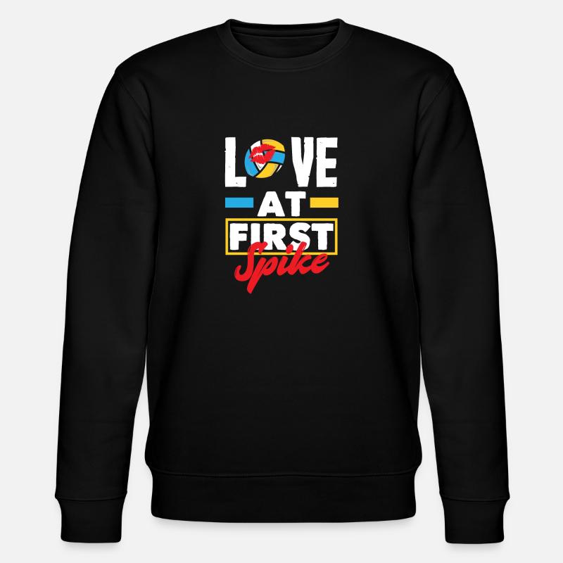 Funny Volleyball Gift - Stanley/Stella CHANGER Unisex Organic Sweatshirt - black