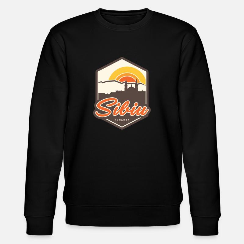 Sibiu - Roumanie - Sweat bio CHANGER Stanley/Stella Unisexe - noir