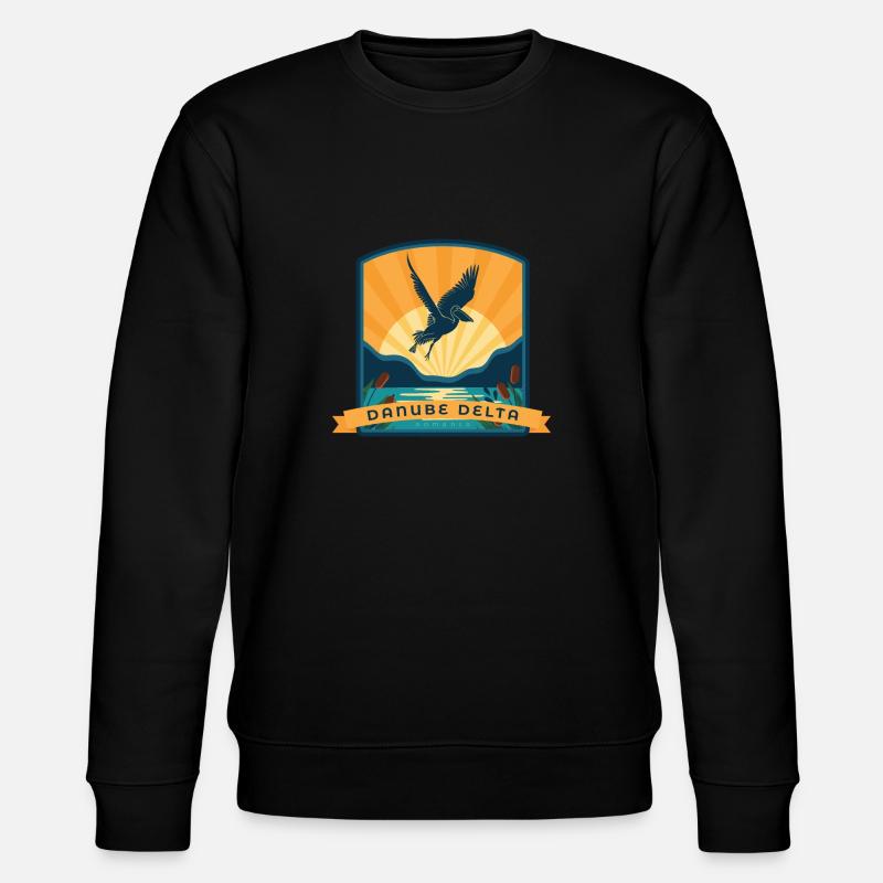 Delta du Danube - Roumain, Danube - Sweat bio CHANGER Stanley/Stella Unisexe - noir