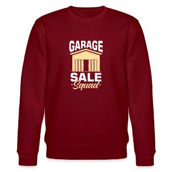 Vente de garage - Sweat bio CHANGER Stanley/Stella Unisexe - bordeaux - Devant - Nik (191cm) & Marisol (170cm)