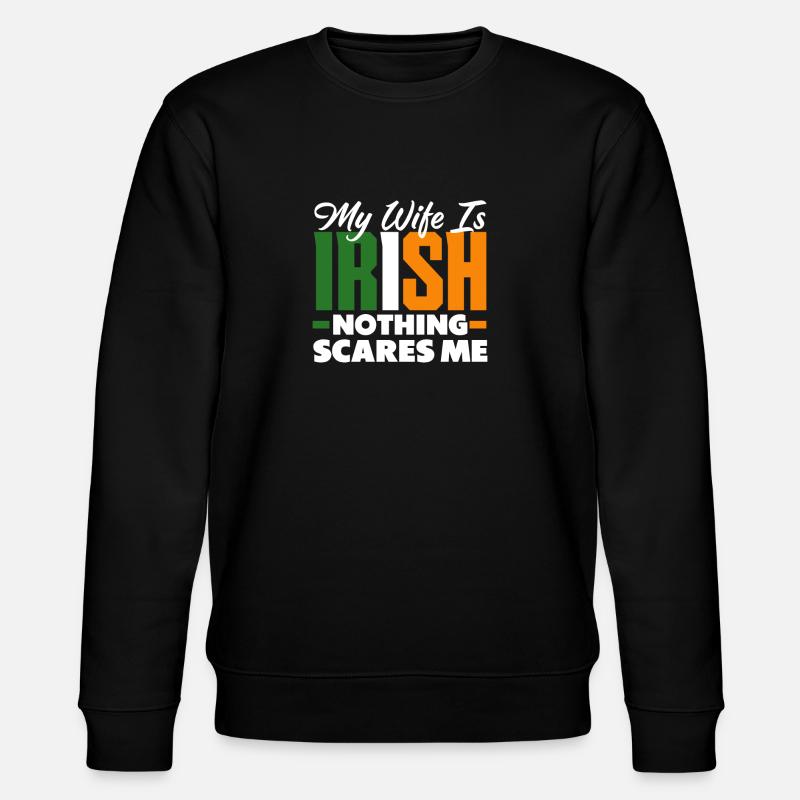Drôle d’irlandais Irlande cadeau - Sweat bio CHANGER Stanley/Stella Unisexe - noir