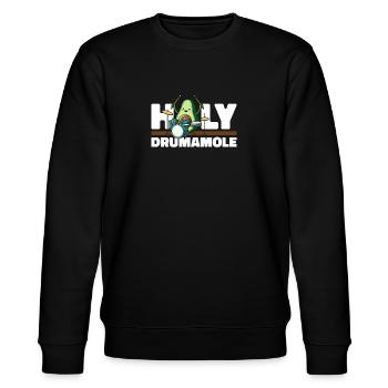 Schlagzeug Drummer Schlagzeuger - Stanley/Stella Unisex Bio-Sweatshirt CHANGER  - Schwarz - Vorne - Nik (191cm) & Marisol (170cm)