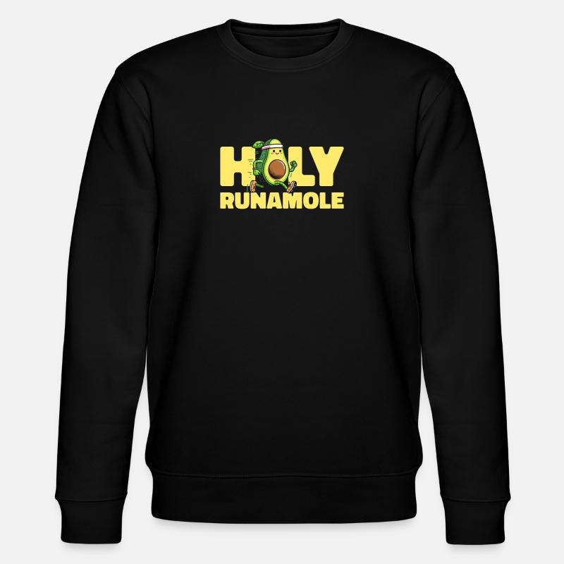 Ultramarathon Avocado Holy Runamole - Stanley/Stella Unisex Bio-Sweatshirt CHANGER - Schwarz