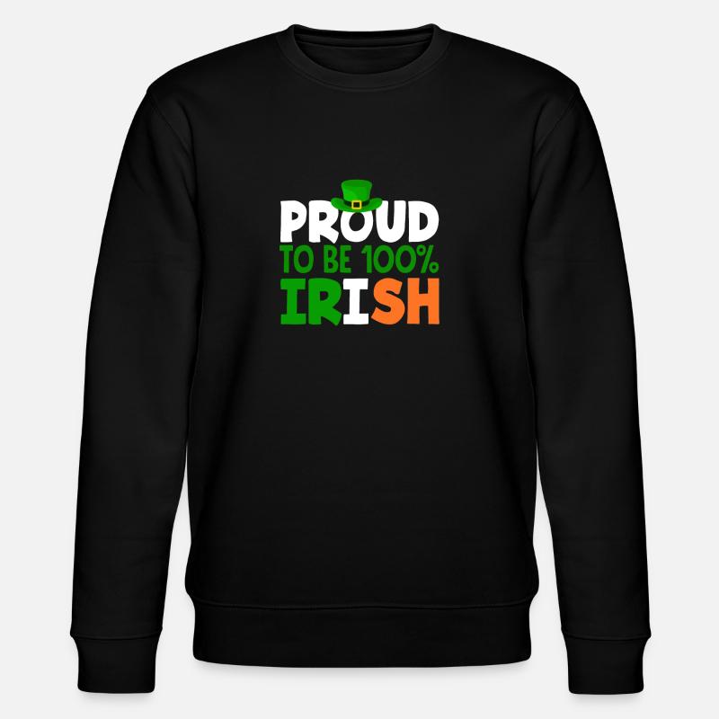 Drôle d’irlandais Irlande cadeau - Sweat bio CHANGER Stanley/Stella Unisexe - noir