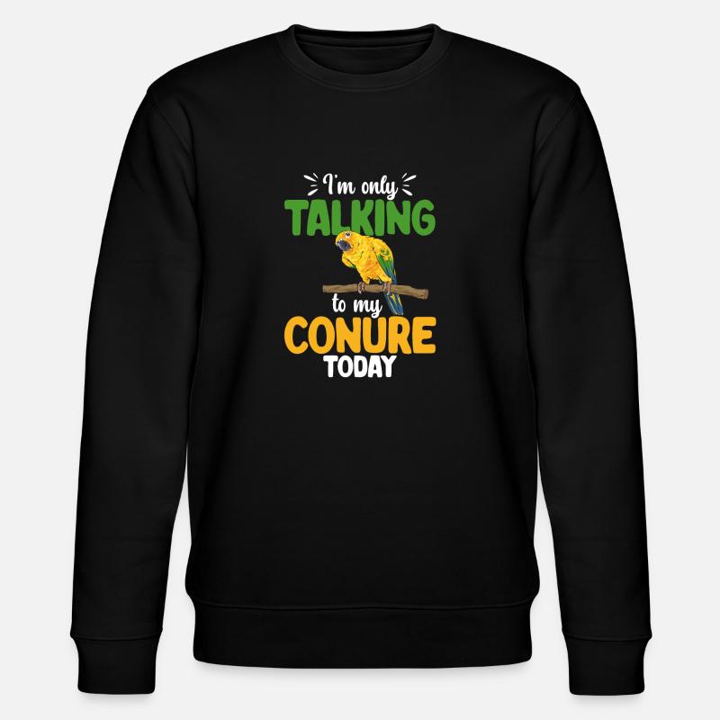 Parakeet Parrot Parakeet Bird - Stanley/Stella CHANGER Unisex Organic Sweatshirt - black