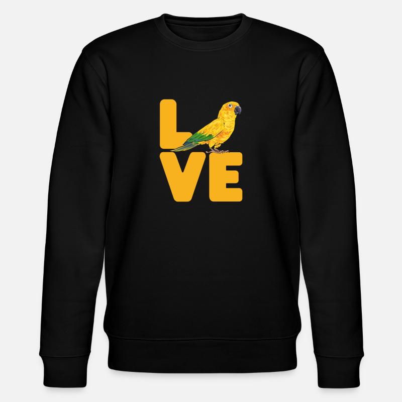 Parakeet Parrot Parakeet Bird - Stanley/Stella CHANGER Unisex Organic Sweatshirt - black