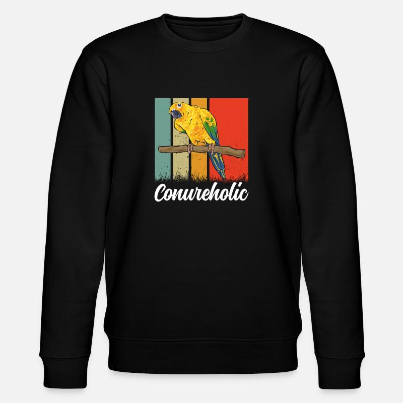 Perruche Perroquet Perruche Oiseau - Sweat bio CHANGER Stanley/Stella Unisexe - noir