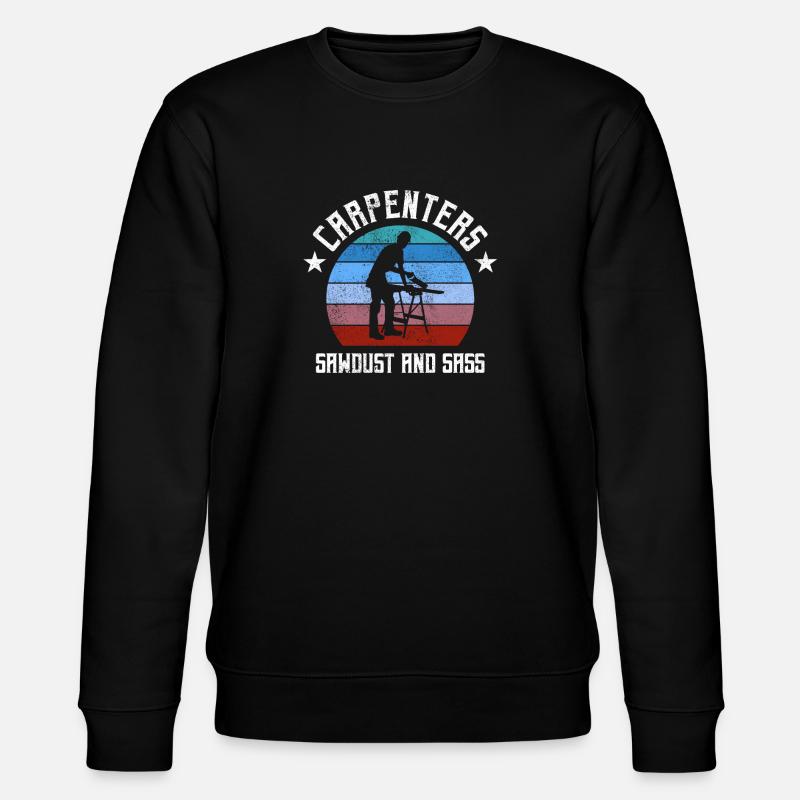 charpentier, charpentier, menuisier, charpentier, - Sweat bio CHANGER Stanley/Stella Unisexe - noir