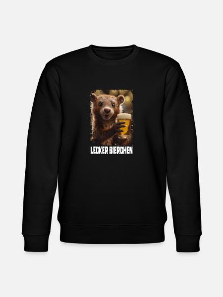 Lecker Bierchen Marder - Stanley/Stella Unisex Bio-Sweatshirt CHANGER  - Schwarz