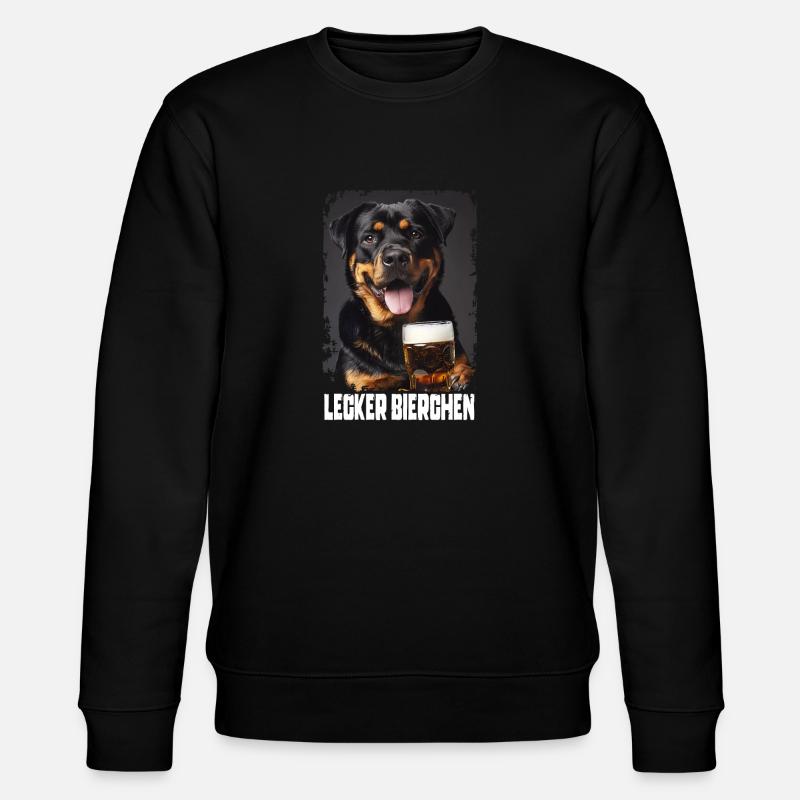 Délicieuse bière Rottweiler - Sweat bio CHANGER Stanley/Stella Unisexe - noir
