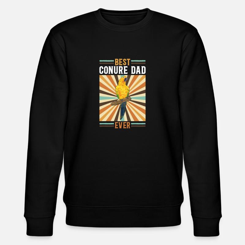Parakeet Parrot Parakeet Bird - Stanley/Stella CHANGER Unisex Organic Sweatshirt - black