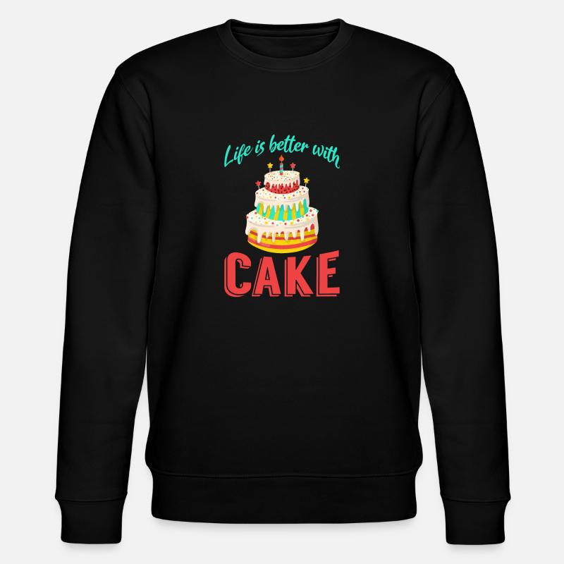 Cake Lover Cake Gift - Stanley/Stella Unisex Bio-Sweatshirt CHANGER - Schwarz