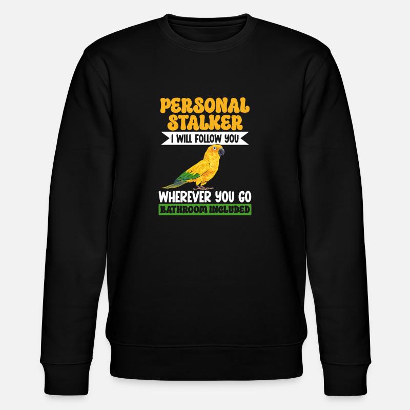 Parakeet Parrot Parakeet Bird - Stanley/Stella CHANGER Unisex Organic Sweatshirt - black
