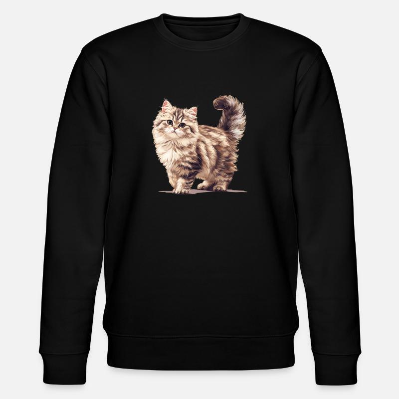 Chat Sibérien Sibirische Katze - Sweat bio CHANGER Stanley/Stella Unisexe - noir