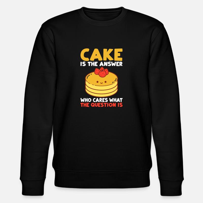 Cake Lover Cake Gift - Stanley/Stella Unisex Bio-Sweatshirt CHANGER  - Schwarz