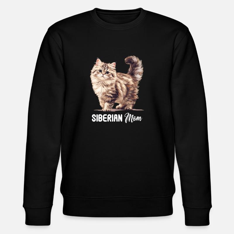 Chat Sibérien Sibirische Katze - Sweat bio CHANGER Stanley/Stella Unisexe - noir