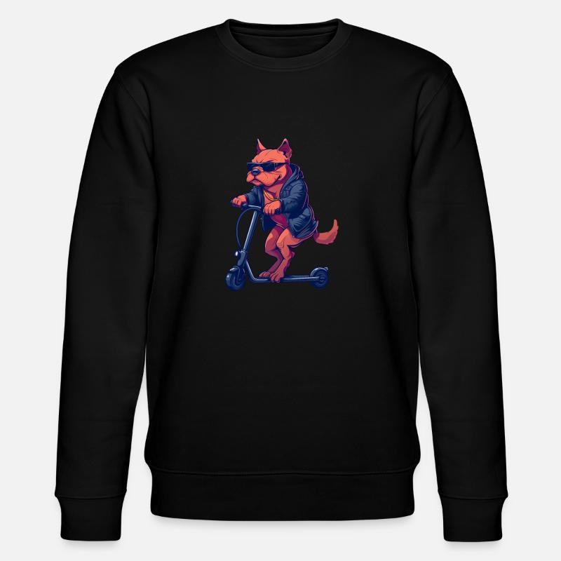 Pitbull Roller - Stanley/Stella Unisex Bio-Sweatshirt CHANGER  - Schwarz