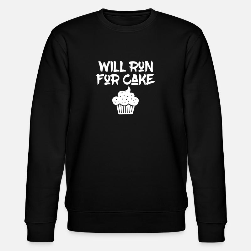 Cake Lover Cake Gift - Stanley/Stella CHANGER Unisex Organic Sweatshirt - black