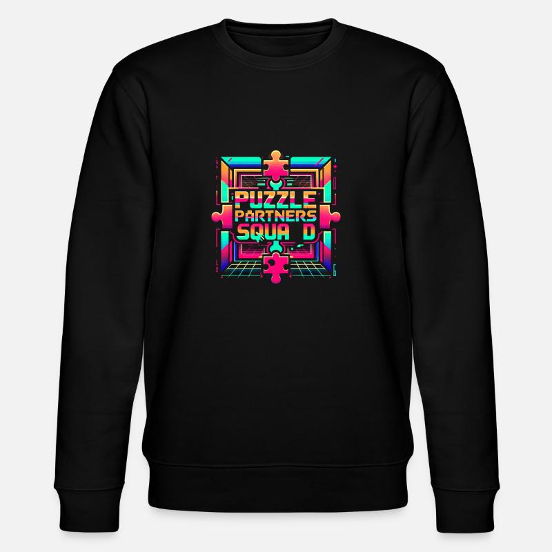 Puzzle Partners Squad 2 - Stanley/Stella Unisex Bio-Sweatshirt CHANGER  - Schwarz
