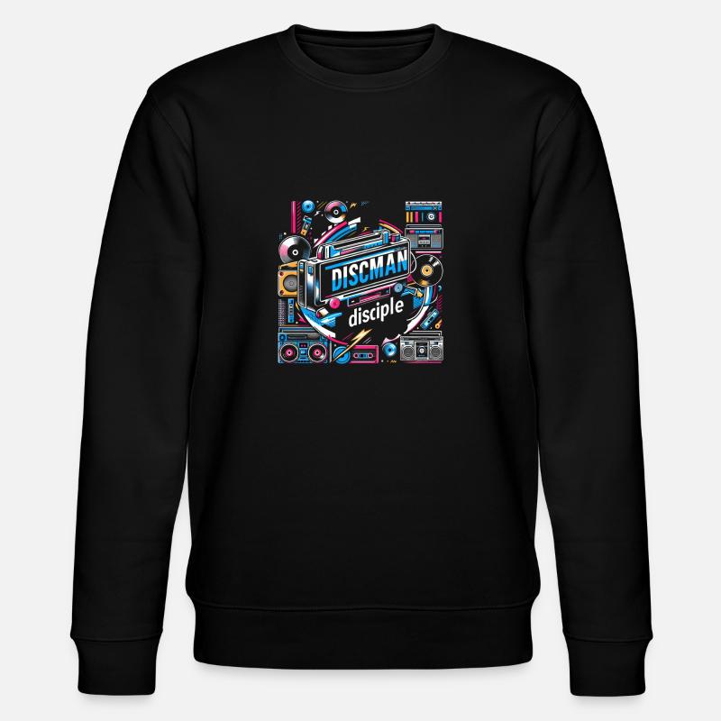 Discman Disciple - Stanley/Stella Unisex Bio-Sweatshirt CHANGER  - Schwarz