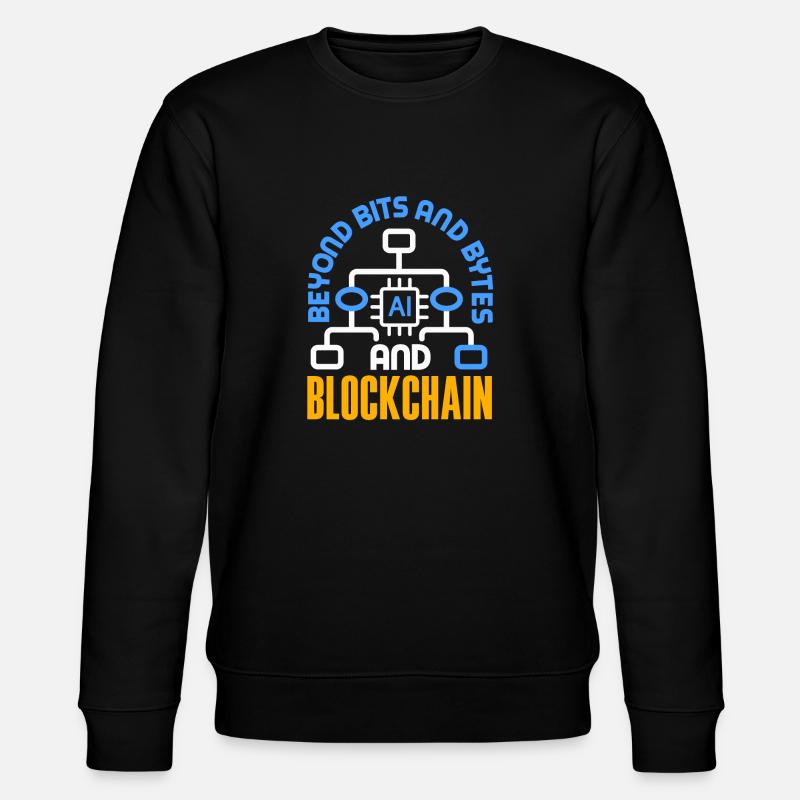 Cryptocurrency AI & Crypto Enthusiast Blockchain - Stanley/Stella Unisex Bio-Sweatshirt CHANGER  - Schwarz