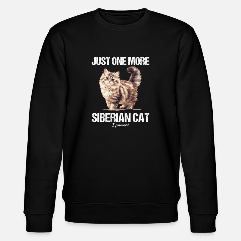 Chat Sibérien Sibirische Katze - Sweat bio CHANGER Stanley/Stella Unisexe - noir