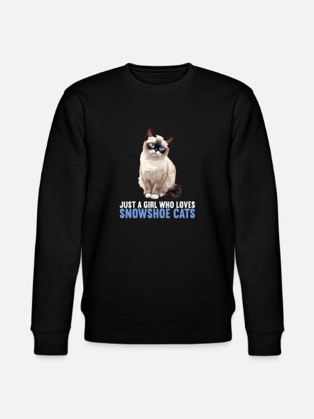 Snowshoe Kitten Snowshoe Cat - Stanley/Stella CHANGER Unisex Organic Sweatshirt - black