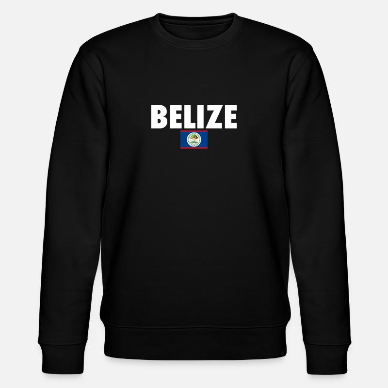 Belize Belizean Flag Belizean - Stanley/Stella CHANGER Unisex Organic Sweatshirt - black